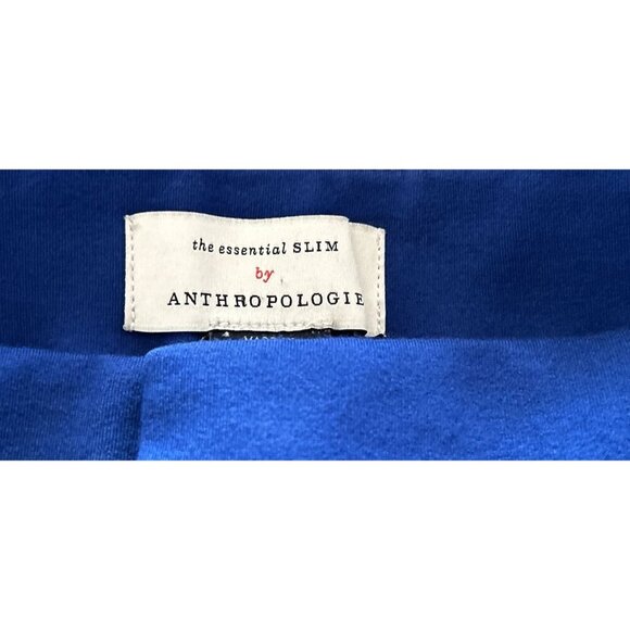 ANTHROPOLOGIE The Slim Essential Royal blue pants Size 8 - Picture 10 of 10